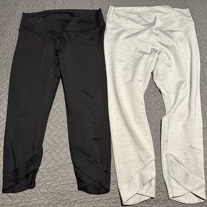 XXL 2 pairs Nike dri-fit yoga pants in gray and black